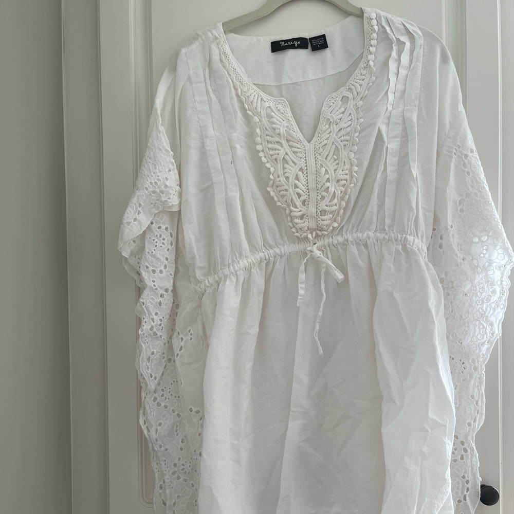 Raviya Bohemian White Shirt Size L